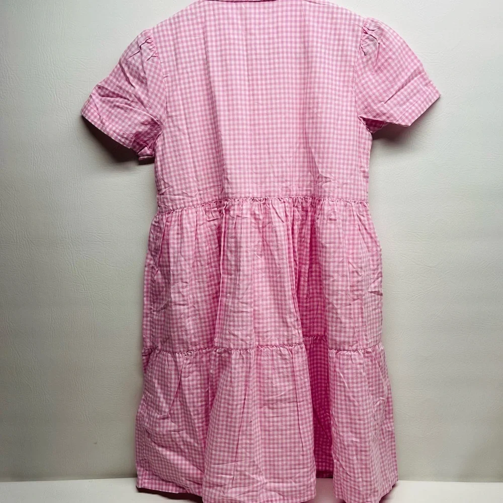 Gap Kids girls plaid shirt dress size XXL NWOT button down